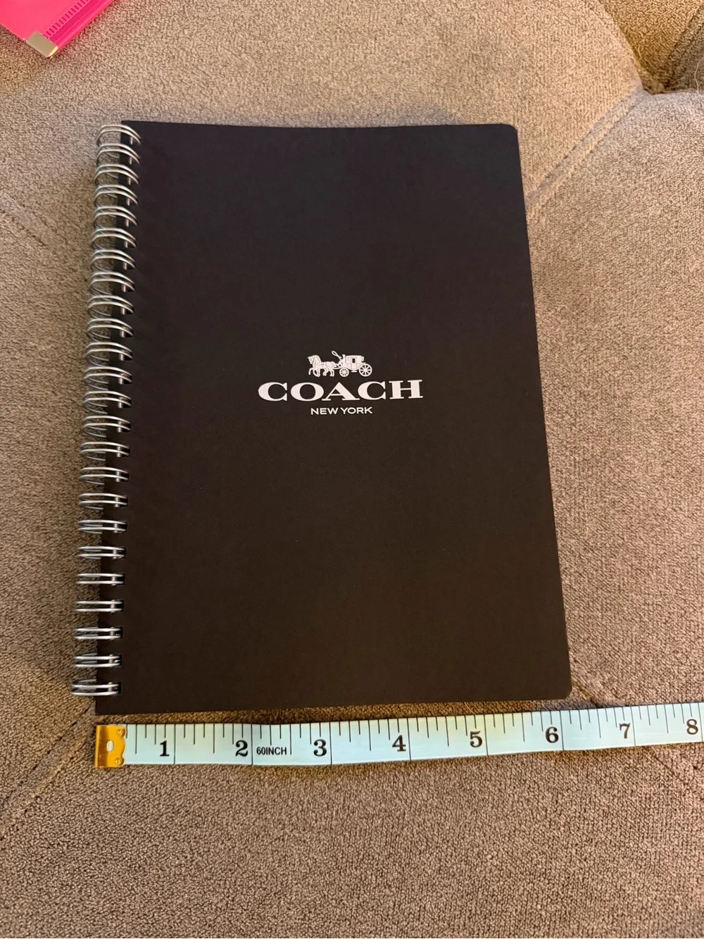 Coach Black Spiral Notebook Refill
